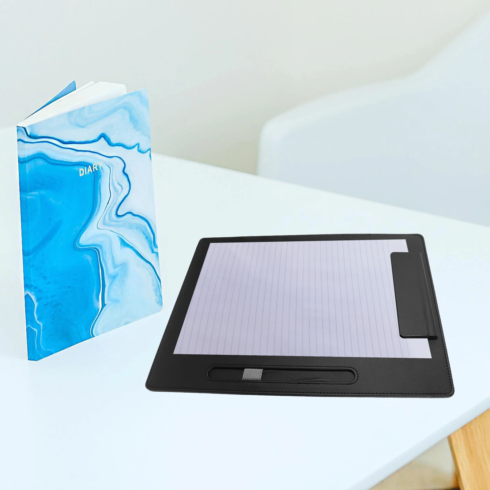 Foldable File Folder Whiteboard Clipboards for Classroom PU Kids Classification Writing Lightweight Document Organizer Paper