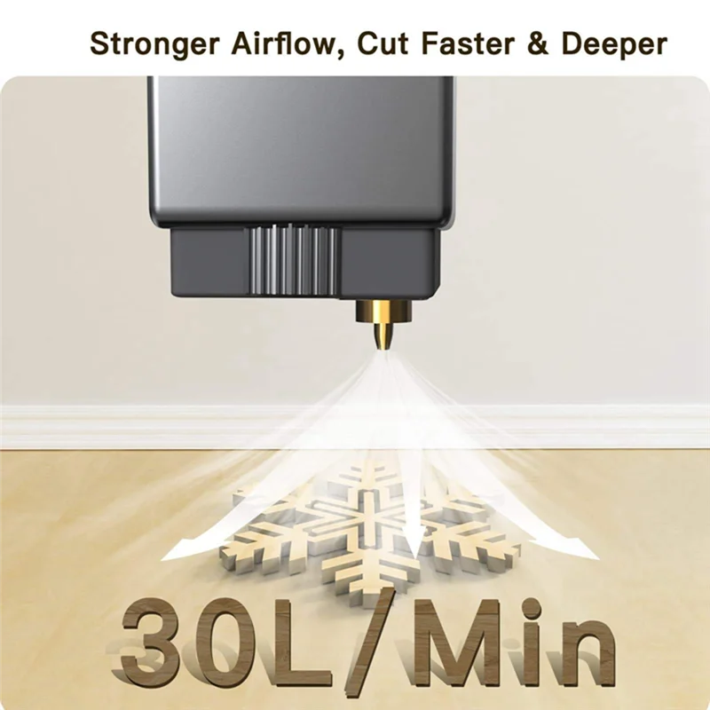 Качественный лазерный воздушный насос 30 л/мин, 16 Вт, воздушный насос для лазерного резака и гравера, удаление дыма и пыли, защита лазерного объектива