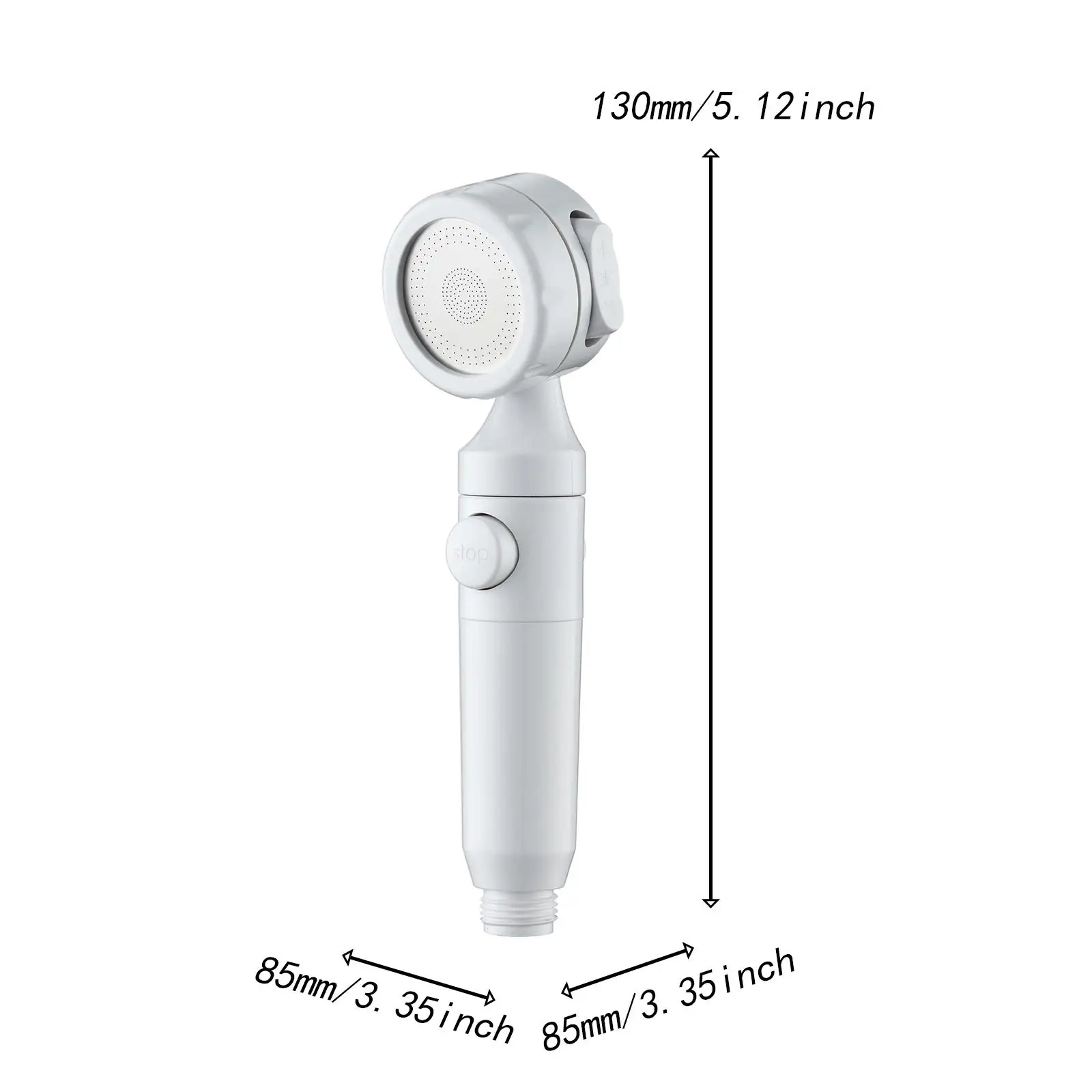 دش محمول للتخييم خفيف الوزن وقابل لإعادة الشحن مع خطاف وكوب شفط