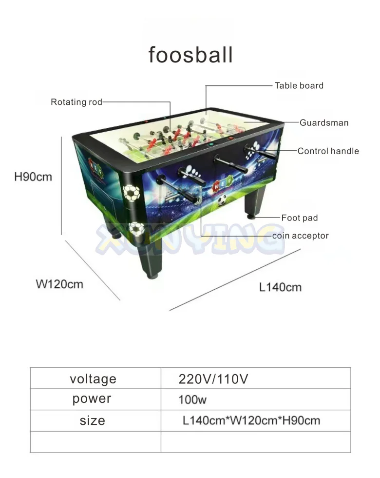 Jual Terlaris Sepak Bola Meja Permainan Pertandingan Multi Pemain Meja Sepak Bola Besar 1,4m