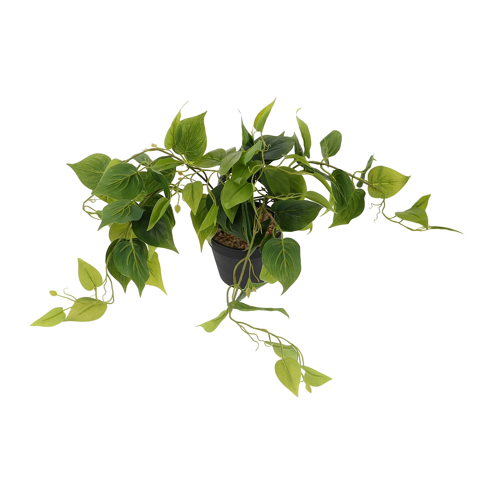 

Artificial Pothos Plant Realistic Green Indoor Decor Materials Lifelike Hanging Plants Boho Small Fake Home OfficeDecor