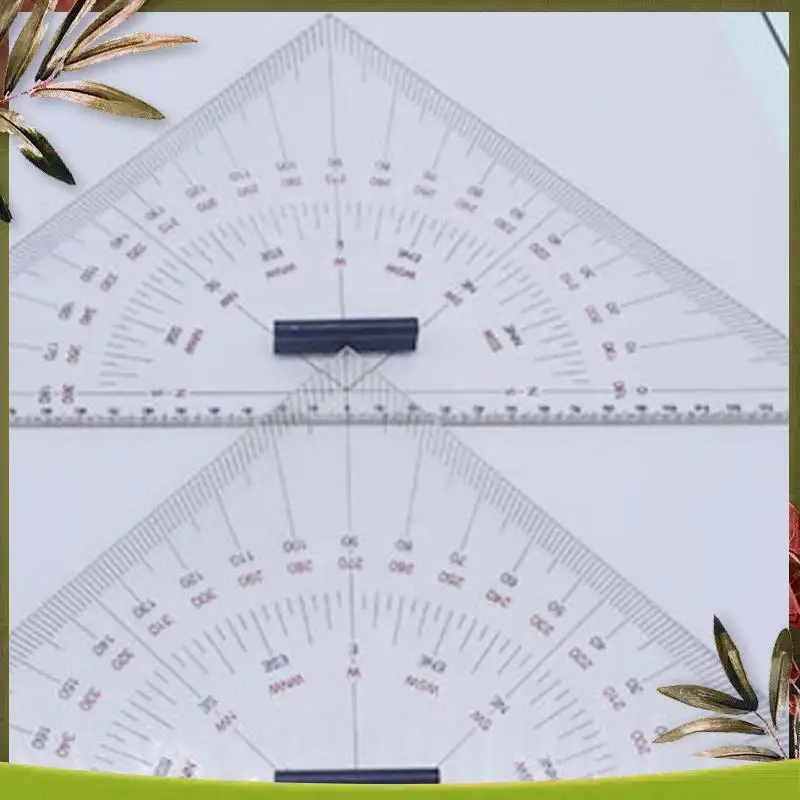 New-Chart Drawing Triangle Ruler For Ship Drawing 300Mm Large-Scale Triangle Ruler For Distance Measurement Teaching Engineering