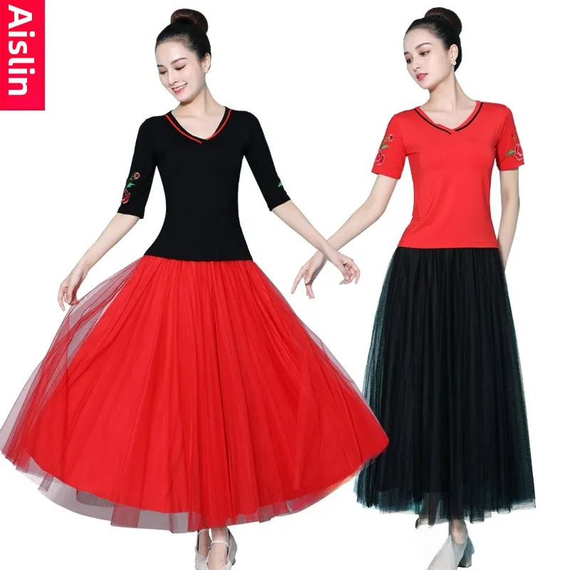 conjunto-de-falda-para-baile-cuadrado-para-mujer-estilo-veraniego-falda-larga-con-volantes-grandes-para-mujeres-de-mediana