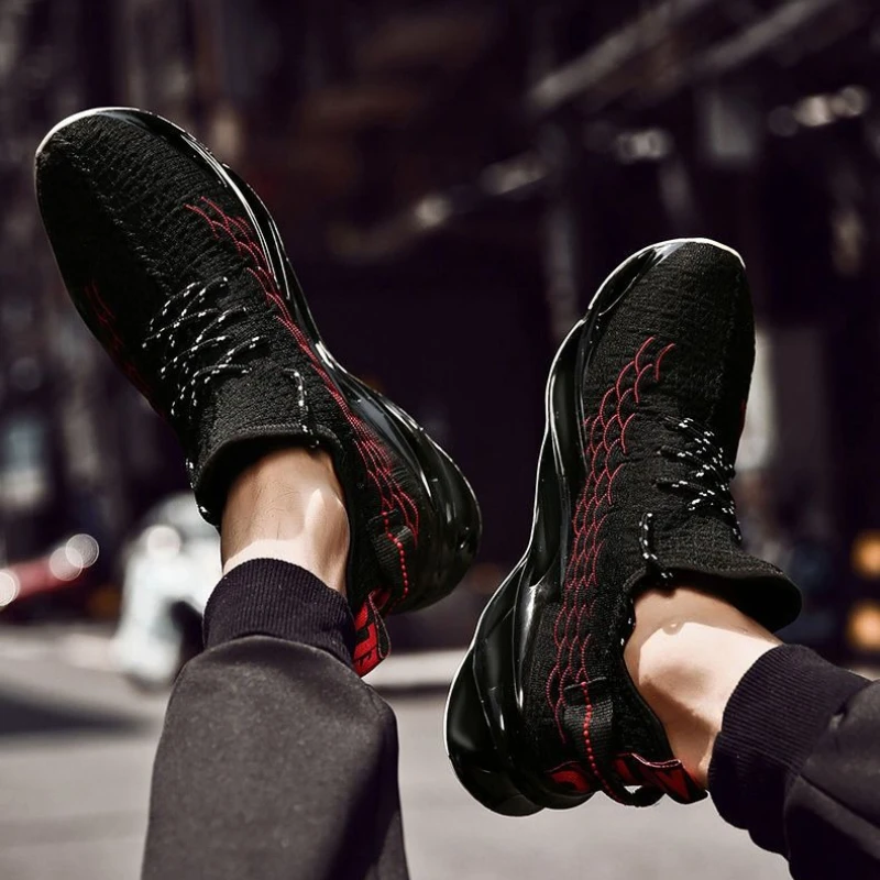 

Дышащая мужская спортивная обувь с сетчатым верхом для бега, легкие спортивные легкие оригинальные модные тенденции 2025 года, мужские повседневные кроссовки для прыжков в тренажерном зале