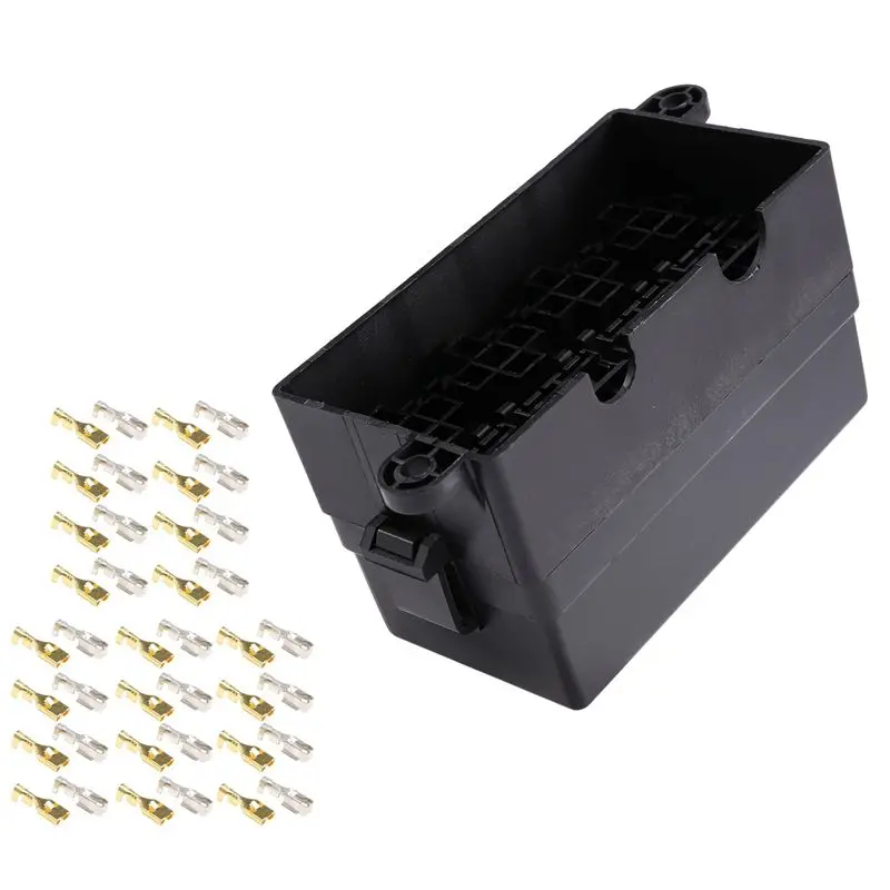 caixa-de-fusiveis-de-lamina-a14f-12-com-terminais-tipo-garfo-para-carro-caminhao-reboque-e-barco