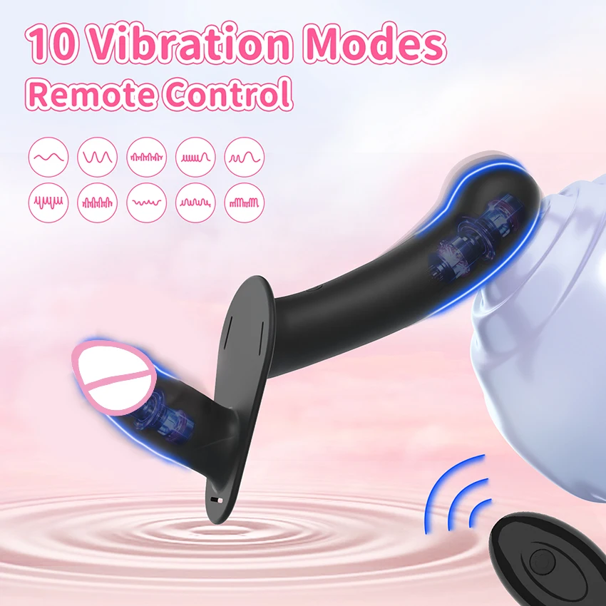 Remote Strap On Double Head Penetration Dildo Vibrator for Lesbian Wearable G-Spot Vagina Massager Sex Toys Adult Products 18+