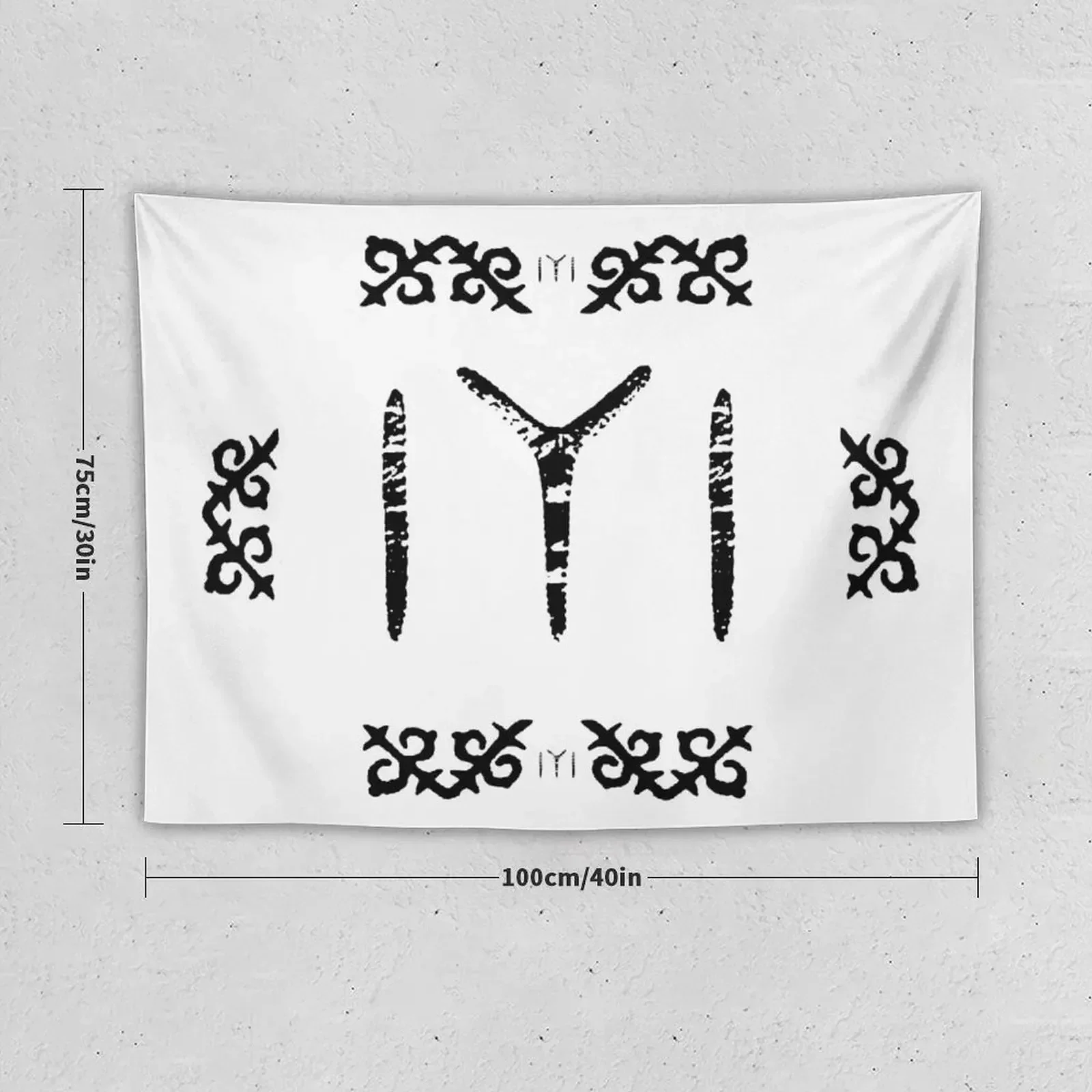 Kayi Flag Grunge IYI Tapestry Christmas Decoration Decoration Bedroom Tapestry