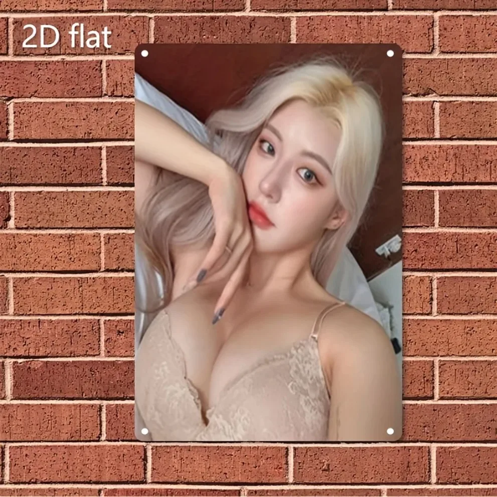 Kpop Metallschild K-Drama Vintage Blechposter Wanddekoration für Zuhause, Café, Bar