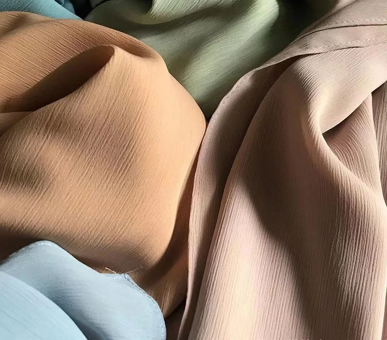 Großhandel Hohe Qualität Natürliche Plissee Schal Einfarbig Chiffon Hijab Falten frauen Langen Schal Islamischen Malaiischen Schal Hijab