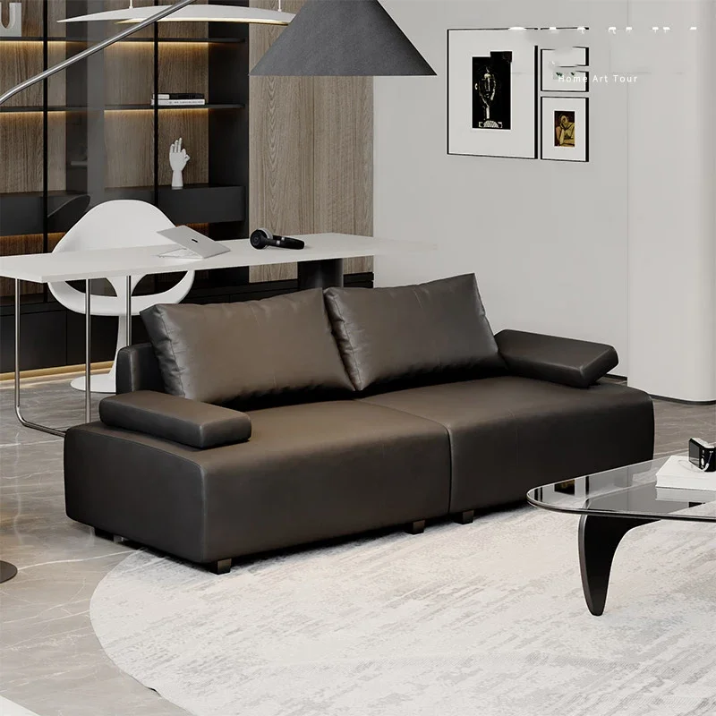 

Leather Luxury Living Room Sofas Modern Minimalist Nordic Lazy Living Room Sofas Square Designer Koltuk Takımı Mobilya Furniture