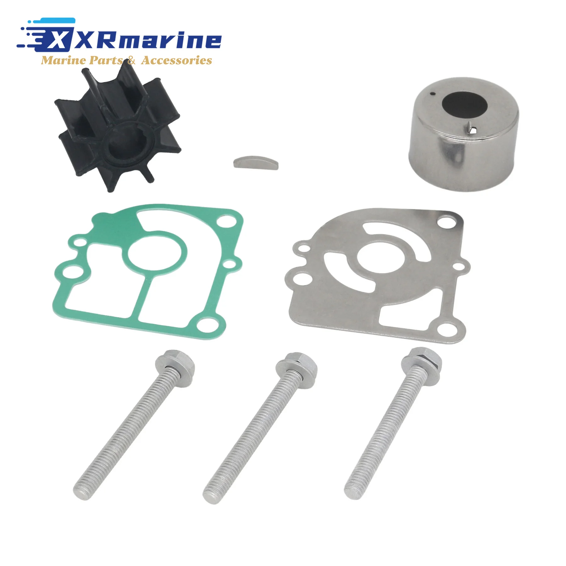 

Water Pump Impeller Rebuild Kit Compatible with Mercury Nissan Tohatsu 2 4 Stroke NS MFS NSF 9.9 15 18 HP Outboard Motors