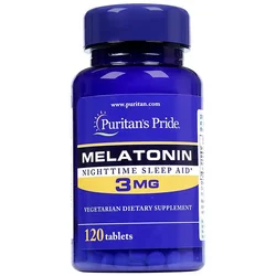 1 bottle Melatonin 3 mg 120 capsules Melatonin capsules adjust time difference to maintain sleep quality free delivery.