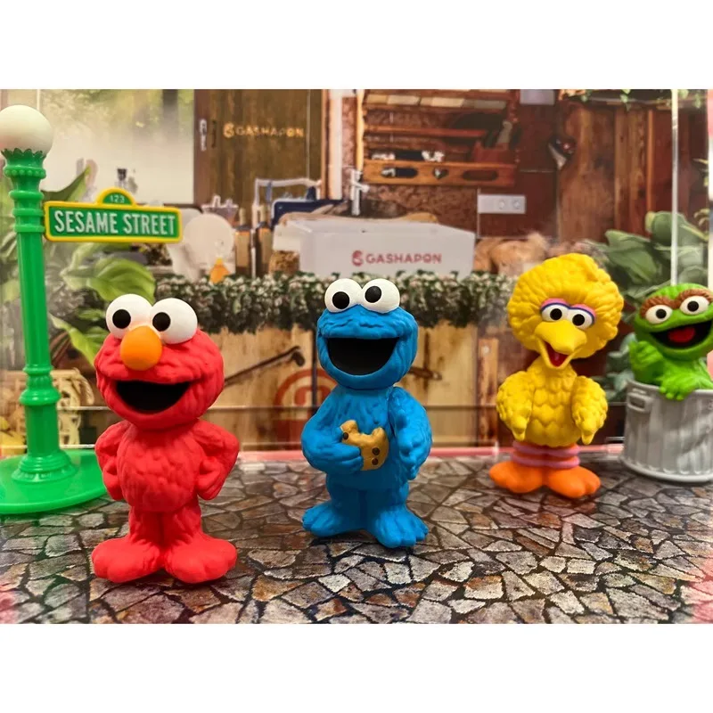 Figurka BANDAI Urocza Ulica Sezamkowa, Amos Oscar Ciasteczkowy Potwór Duży Ptak Figurki Akcji