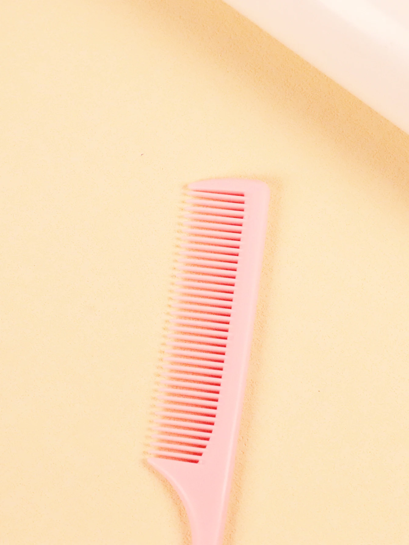 مجموعة مشط مكونة من 3 قطع، مشط ذيل الفئران البلاستيكي السميك، فرشاة نايلون ثلاثية، فرشاة تحكم في الحواف خاصة بشعر مستعار حقيقي