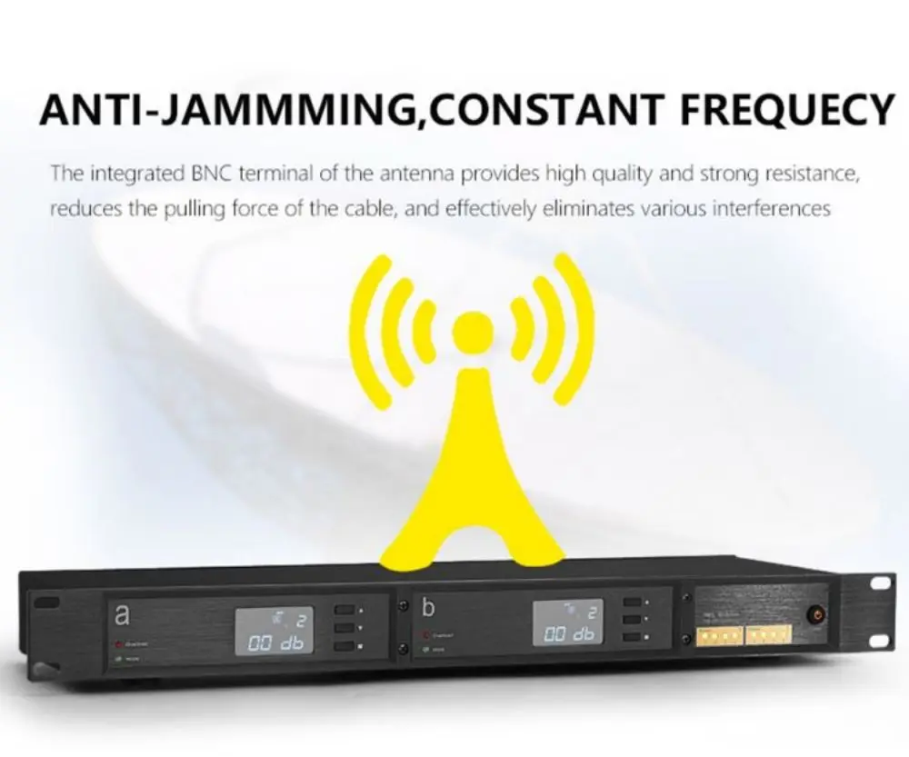 UA80-A2000 Distributore di segnale RF Sistema di distribuzione di antenne 450-1000MHZ Amplificatore di segnale microfonico wireless Amplificatore di segnale microfonico a banda super larga UHF