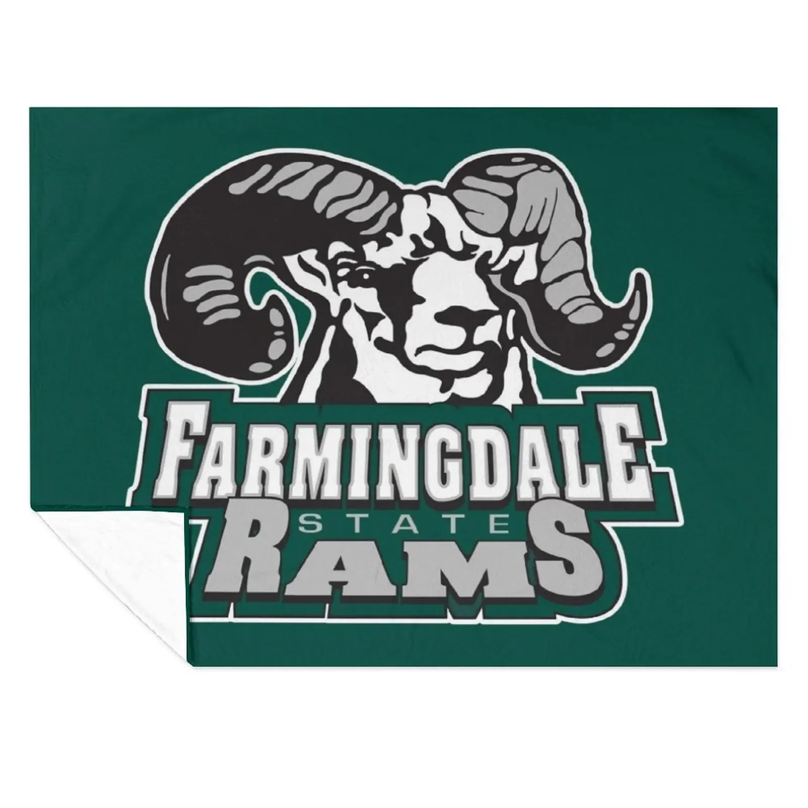 

Farmingdale State College Throw Blanket Flannel Summer Beddings Bed linens Vintage Blankets