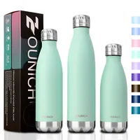 ZOUNICH 500ml Double-Wall Insulated Vacuum Flask Stainless Steel Water Bottle for Sport Water Bottles Portable Thermos Bottle