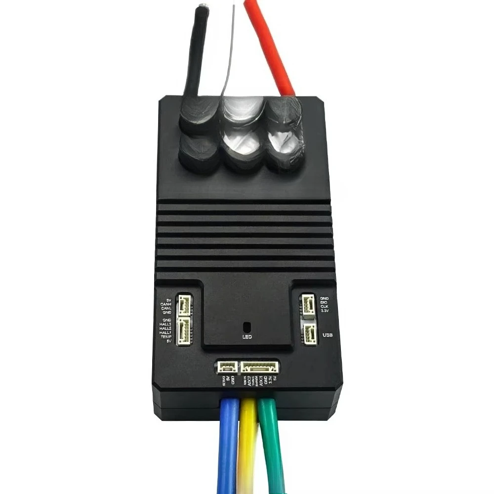 84 فولت FSESC 75200 Pro تيار عالي يعتمد على VESC مع ثنائي الفينيل متعدد الكلور من الألومنيوم لروبوت القتال لركوب الأمواج Ebike Efoil