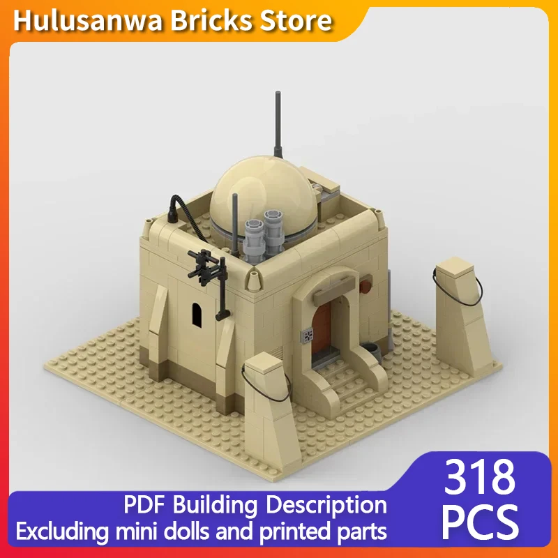 Star Movies Model MOC Building Bricks Military Desert Base Houses Modular Technology Gifts Holiday Assemble Children Toys Suit