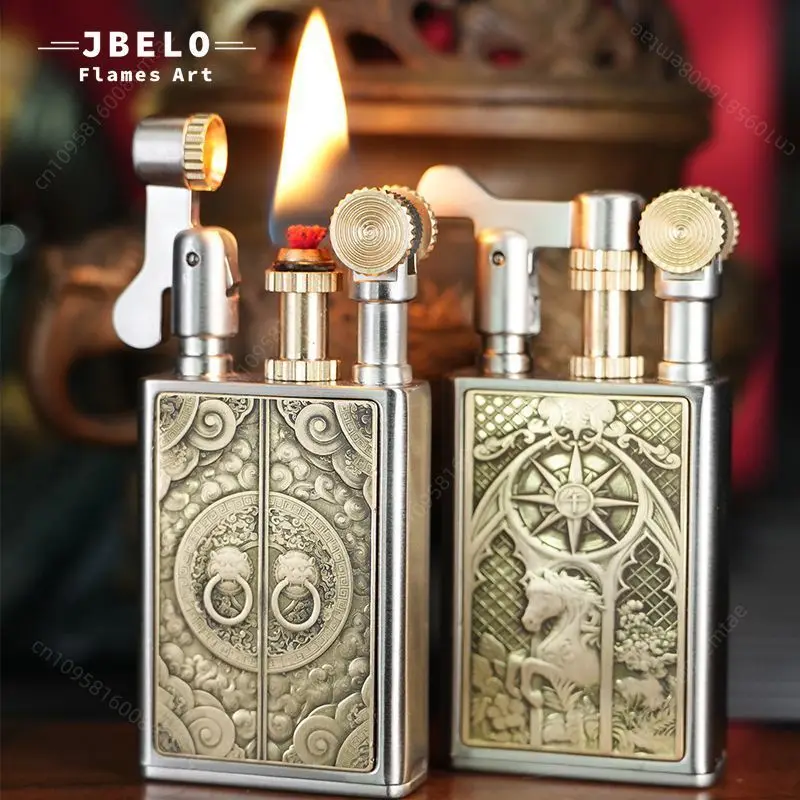 

Новая резная зажигалка, портативная креативная резная зажигалка, аксессуары для сигарет, подарок для мужчин