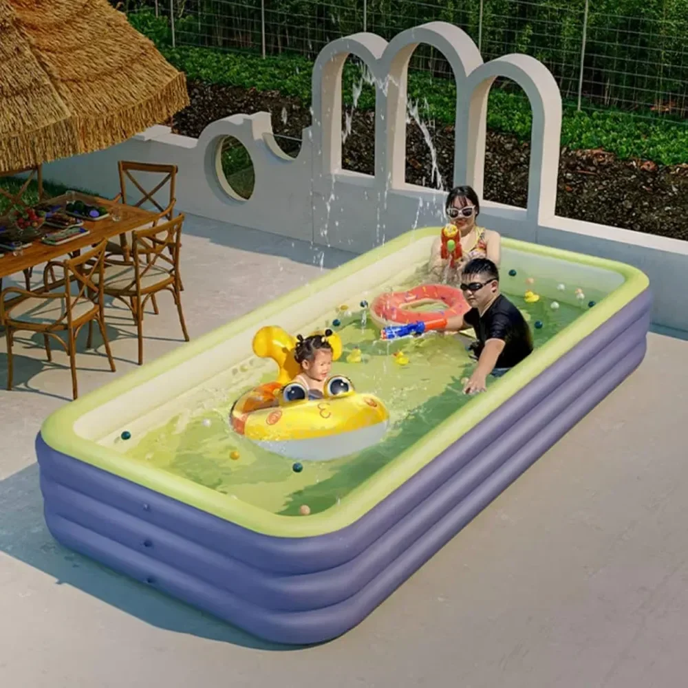 

Inflatable Swimming Pool Large Outdoor Swimming Pool Children's Paddling Family Pool Wireless Electric Inflatable
