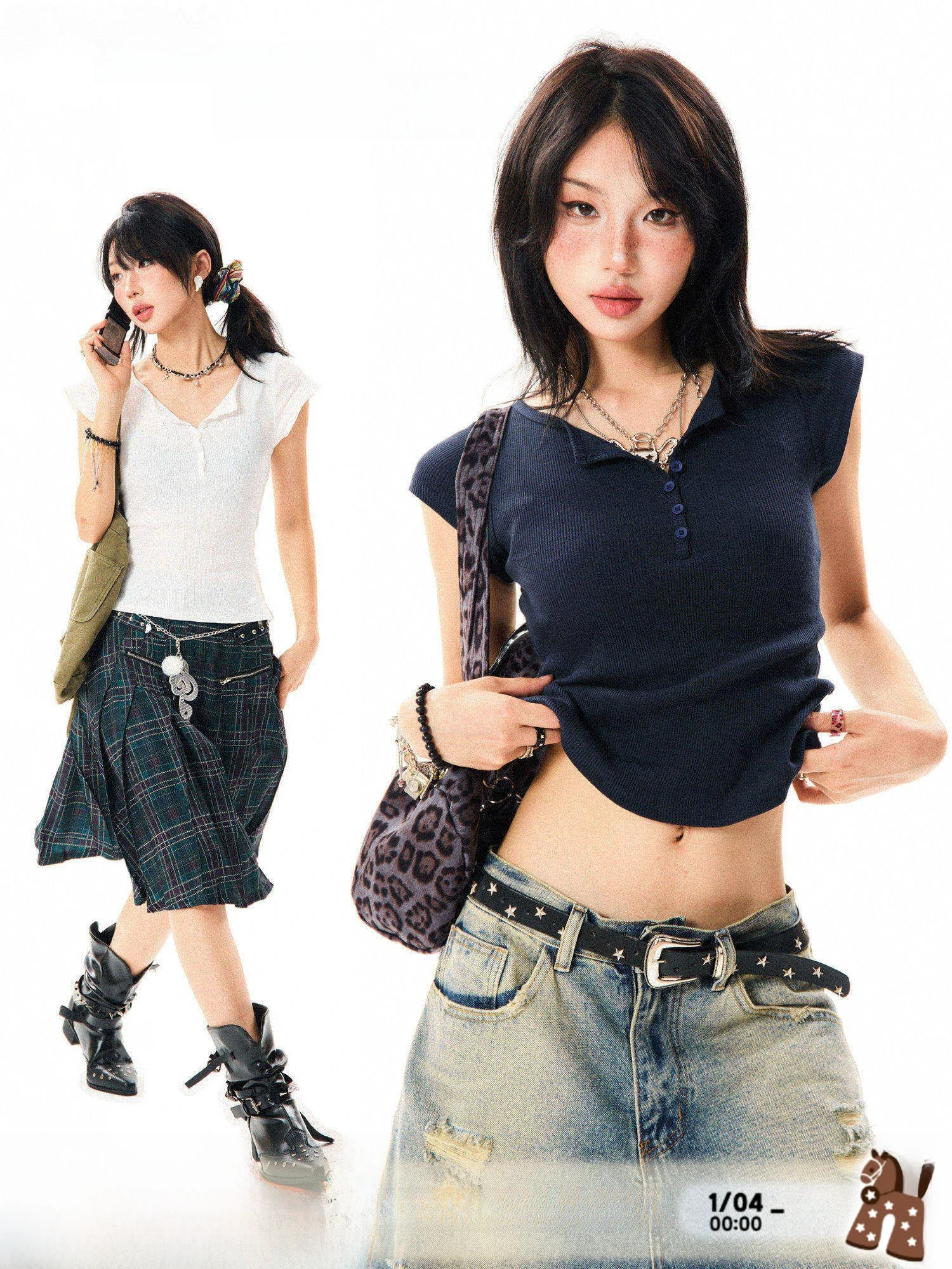 

Женская летняя футболка Young Stage American Style с воротником хенли, укороченная, приталенная, с коротким рукавом, топ с коротким рукавом