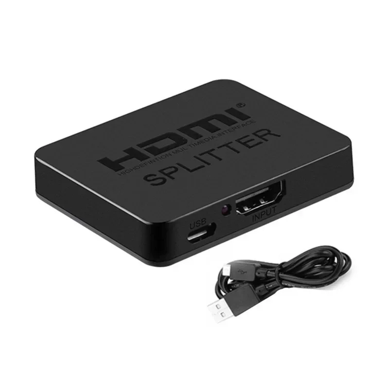 4K HDMI Splitter 1 in 2 out Dual Display 1080p 4K 1x2 Stripper 3D Splitter Power Signal Amplifier Switch Switcher For HDTV Xbox