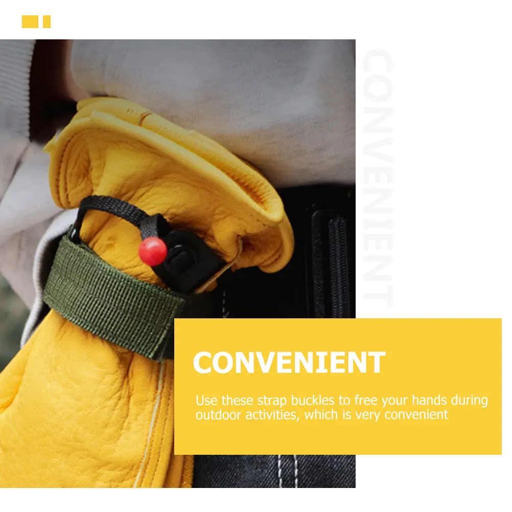 

5Pcs Glove Straps Belt Leashes Outdoor Climbing Hiking Camping Accessories Durable Nylon Multifunctional Holder