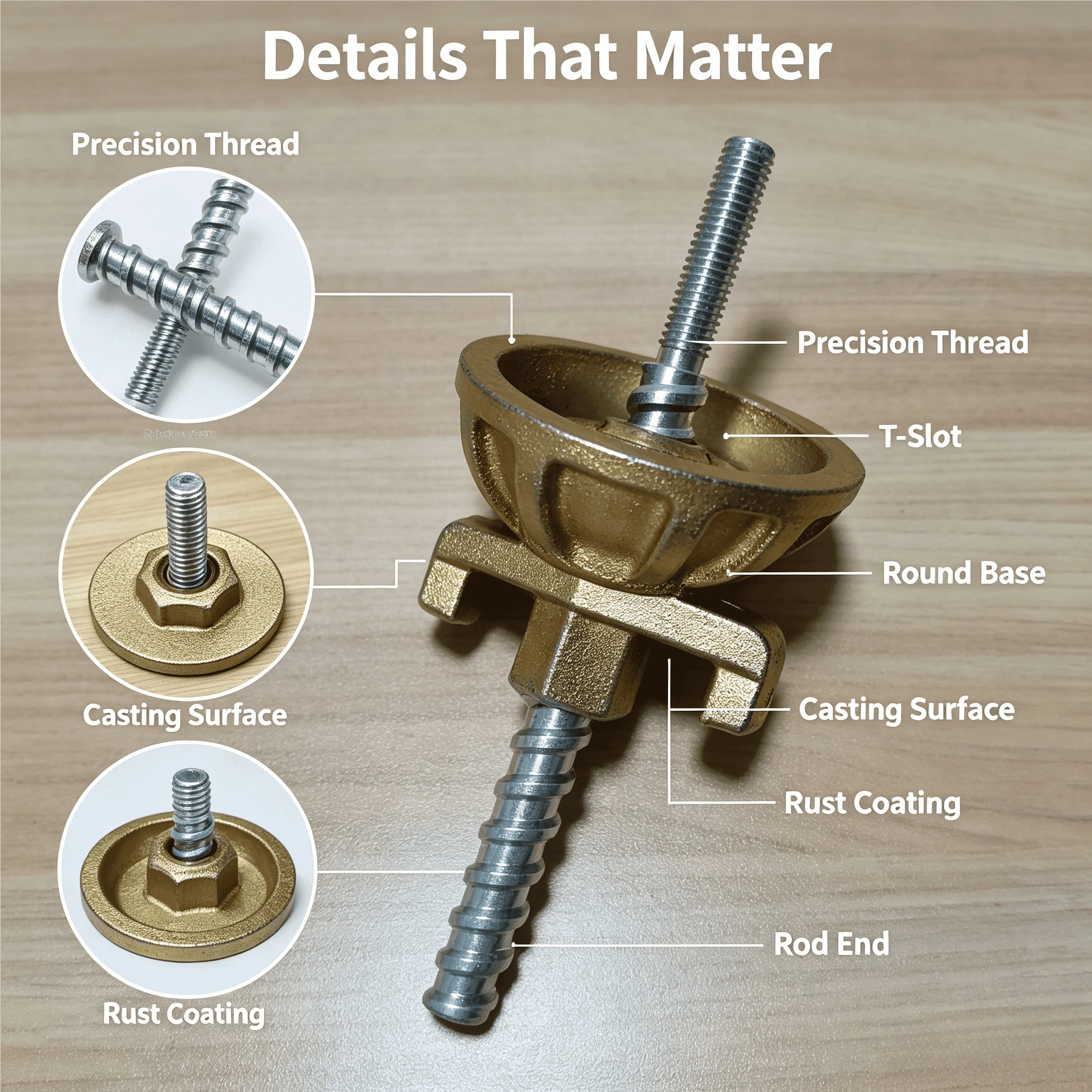 M16 Galvanized Locking Screw Nut Bowl Set Quick Install Reusable Fixing Accessories For Water Drill Base