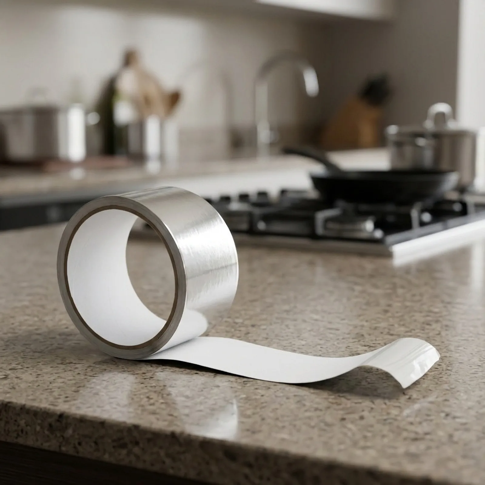 Aluminum Foil Tape for Kitchen Oven Stove Sealing Applications Heat Resistant Waterproof Oil Resistant Duct Repair