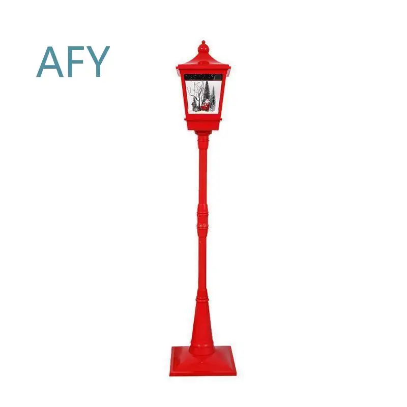 Christmas Decoration Scene Snow Street Lamp Decorations for Home Holiday Party Indoor Outdoor Festive Lighting for Christmas