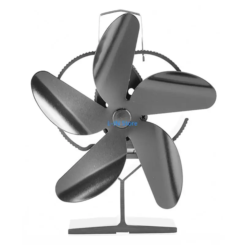 

Heat Powered Stove Fan Log for Burner Quiet Saving Efficiently