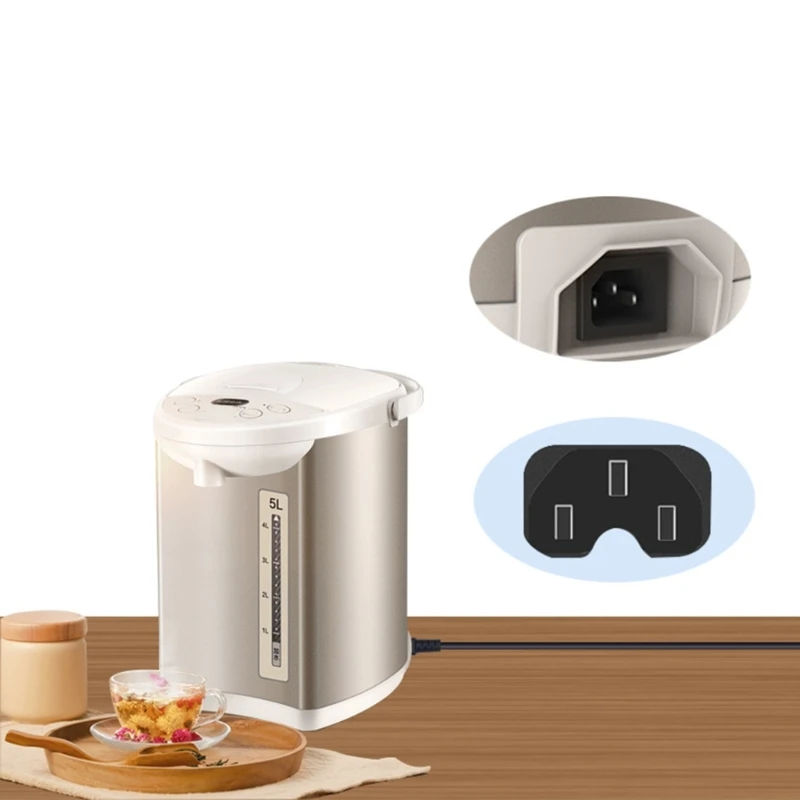 Dây cáp nguồn IEC 320 C14 Male sang IEC 320 C15 cho máy tính xách tay Bộ điều hợp nguồn Dropship