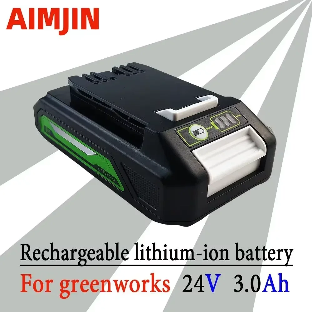 

For Greenworks 24V 48V Power Tools 29842 29852 29322 20362 MO24B410 MO48L4211 24V 3000mah Li-ion Rechargeable Battery