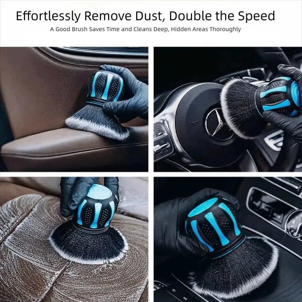 Soft Bristles Car Cleaning Brush Ultra Soft Bristles Storage Rack Covers Multi-Purpose Brush Soft Hair Large Area