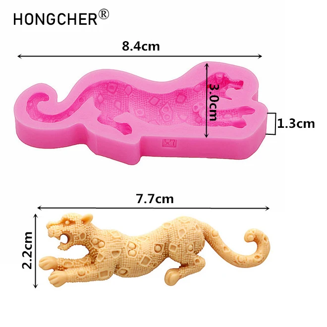 ليوبارد أقراط قلادة قلادة الراتنج مجوهرات اكسسوارات بالتنقيط العفن DIY بها بنفسك كعكة بالشيكولاتة الحلوى الديكور قوالب السيليكون #2