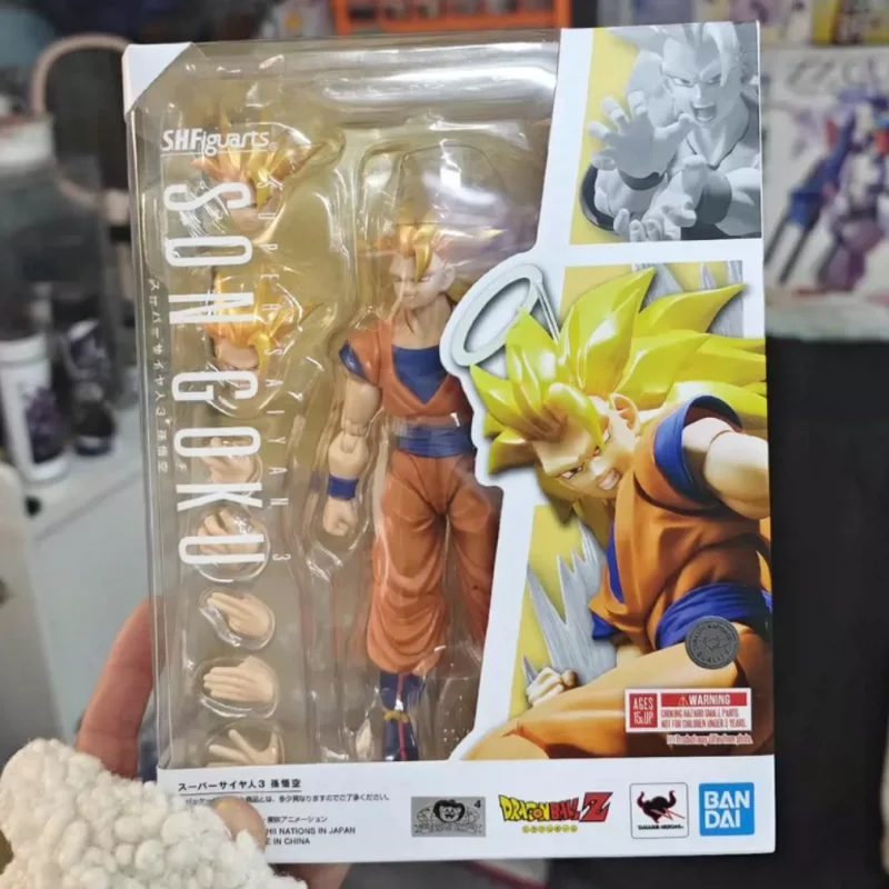 Original Bandai Sh Figuarts Shf Dragon Ball Z Super Saiyan 3 Son Goku 2.0 Action Figures Model Anime Figura Pvc Gifts Toys