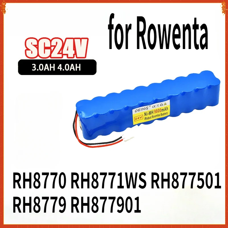 24v NiMH Battery Pack for Rowenta  CD Vacuum Cleaner Besen Air Force Extreme RH8770 RH8771WS RH877501 RH8779 RH877901