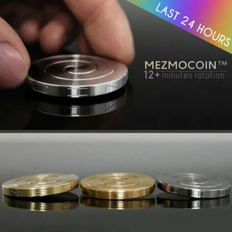 Coin Shape Kinetic Desk Toy Metal Decompression Gyroscope For Children Inception Adult Stress Relief Toy Fidget Spinner Roller