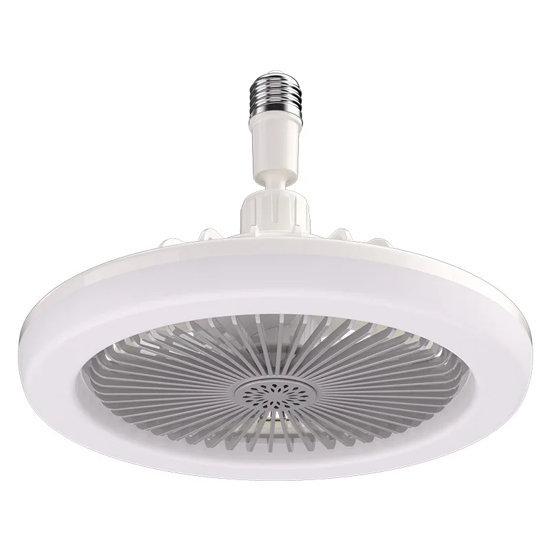 30W Ceiling Fans With Remote Control and Light LED Lamp Fan E27 Converter Base Bulb Bedroom Chandelier with Cooling Fan 3 Modes