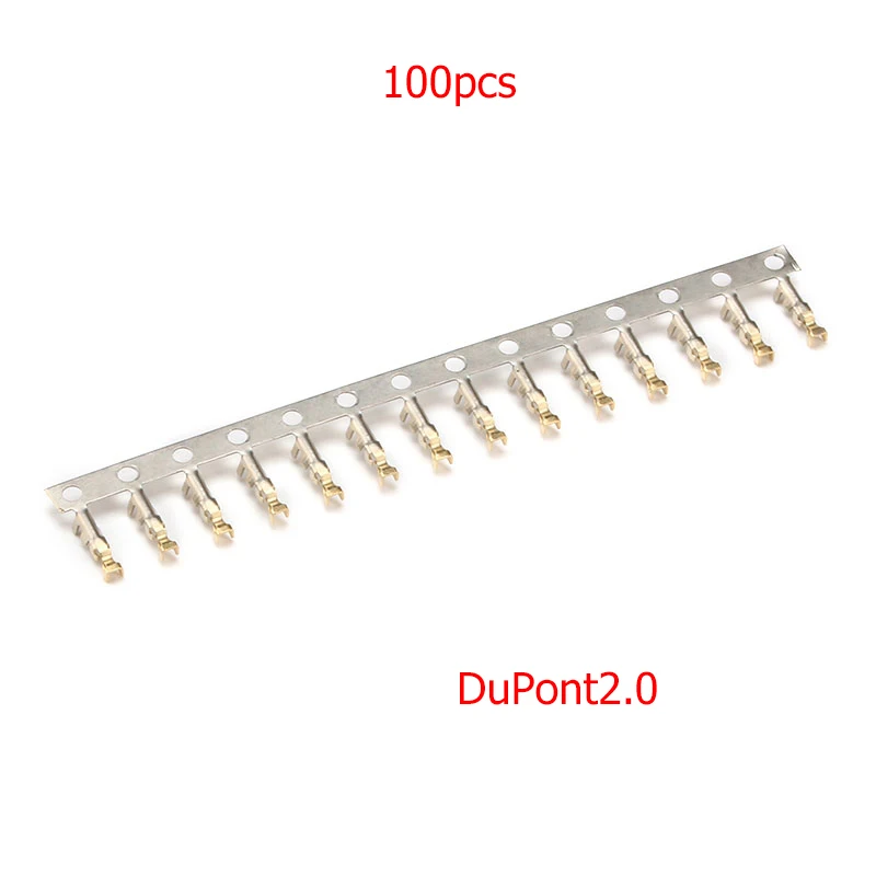 100PCS Light DuPont 2.0 Terminal Wire Cable Pitch 2.0MM for Housing 2.0MM Pitch Female Male Connector