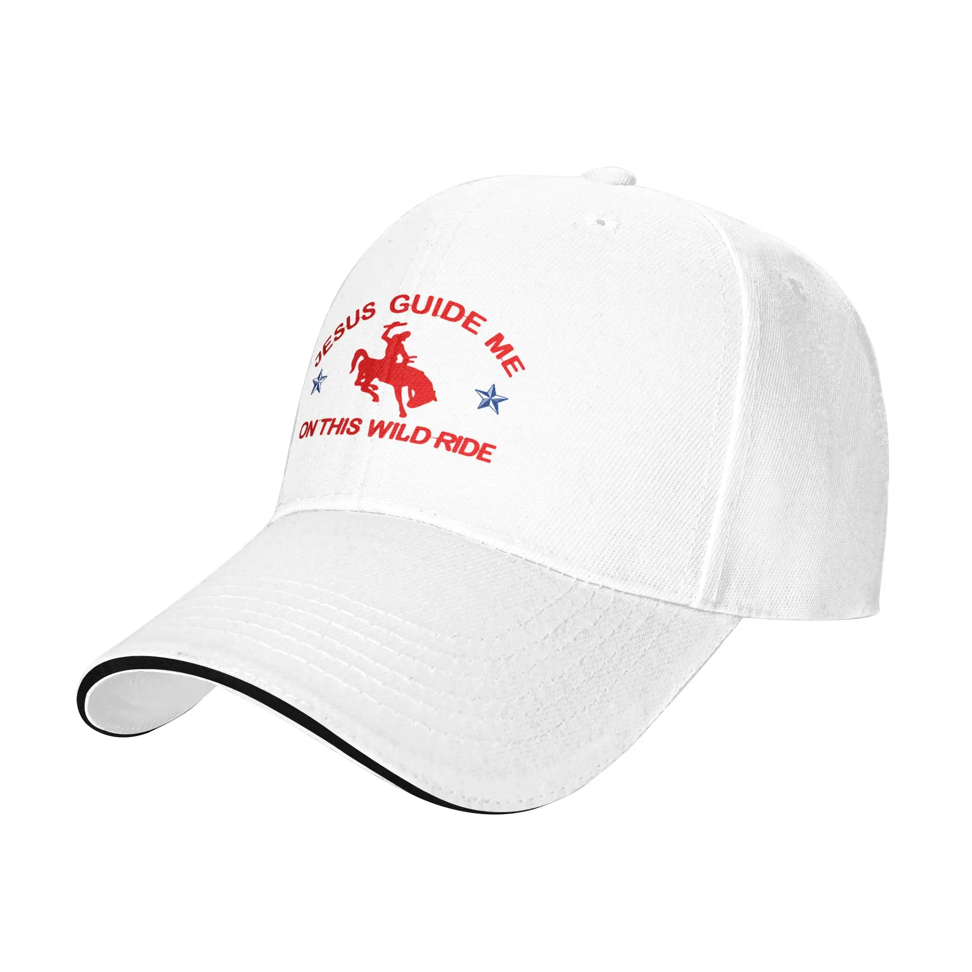 Jesus Guide Me On This Wild Ride Casual Baseball Cap Summer Trucker Hat Dropshipping Outdoor Hip Hop Hats Unisex-Teens y2k Caps