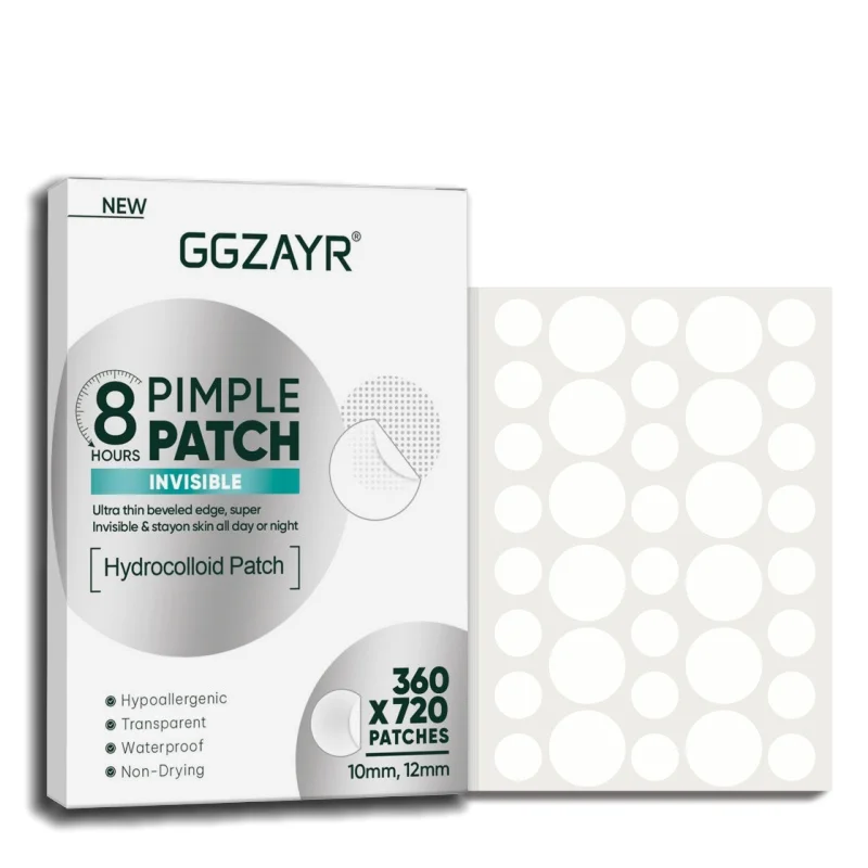 Набор смешанных патчей от прыщей в горошек, 360/720 шт., различные размеры, глубоко очищающие, без спирта, приятные для кожи, унисекс, для скрытия прыщей