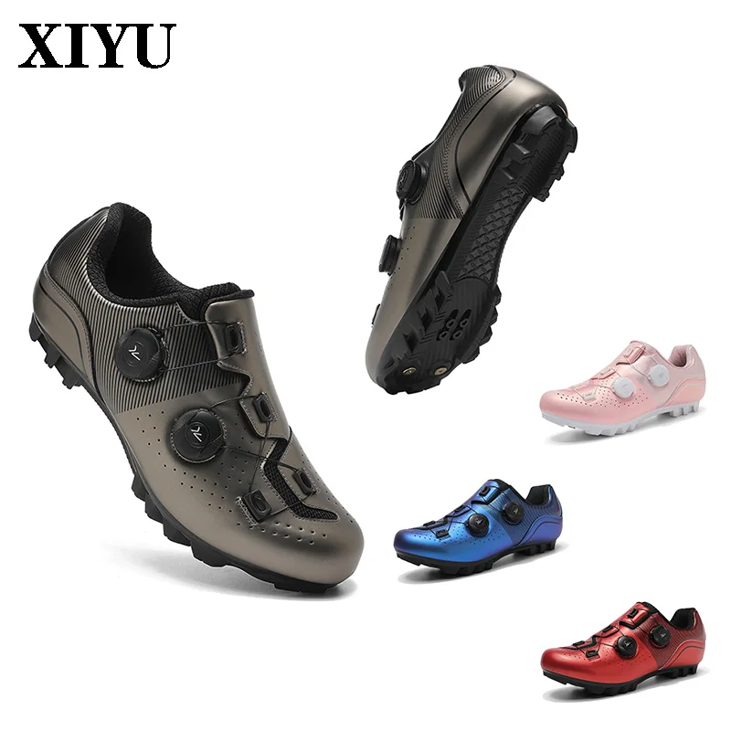 

XIYU New Men's Mountain Bike Shoes XL48# Non-slip MTB Sports Road Cycling Boots Flat Bottom Racing Off-road Sports Cycling Shoes