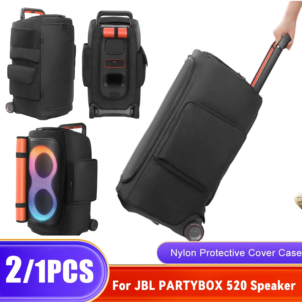 2/1PCS For JBL PARTYBOX 520 Padded Protective Cover Nylon Speaker Case BT Speakers Portable Dust Covers Waterproof Storage Bag