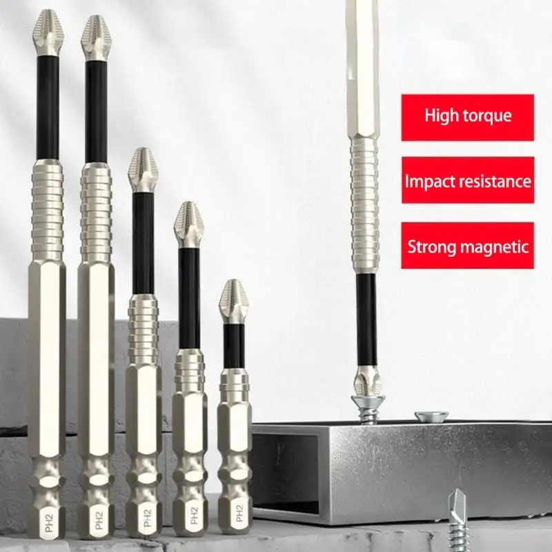 57qf 6pcs K5 BIT Driver Bit Set 1/4 дюйма шестнадцатеричного хвостого скрещивания бит отвертки