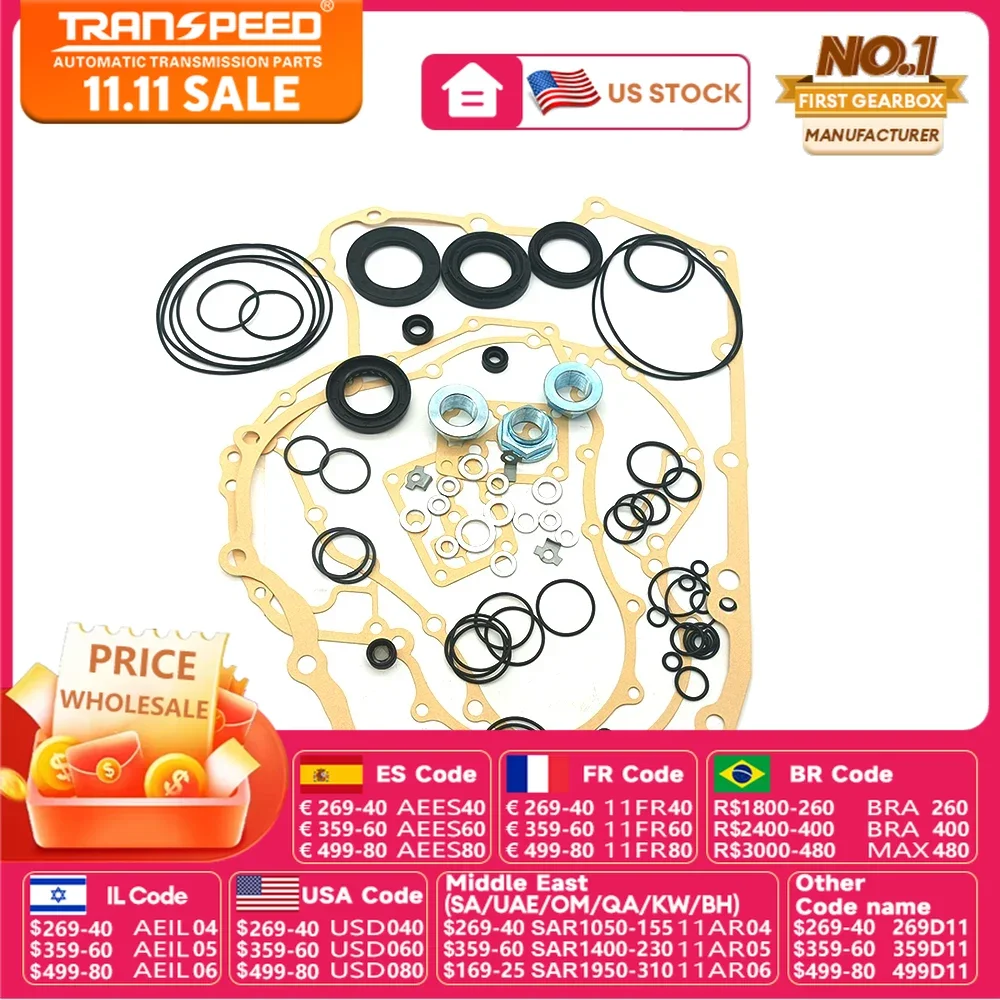 TRANSPEED MAXA BAXA MDWA CG5 Automat Transmission Overhaul Kit For ACURA HONDA ACCORD ODYSSEY PRELUDE Transmission Drivetrain