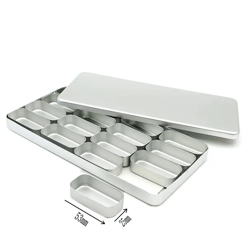 Caja Dental de 16 estantes para Bur H K, estuche esterilizador de bloques, caja de Endodoncia de desinfección, laboratorio Dental