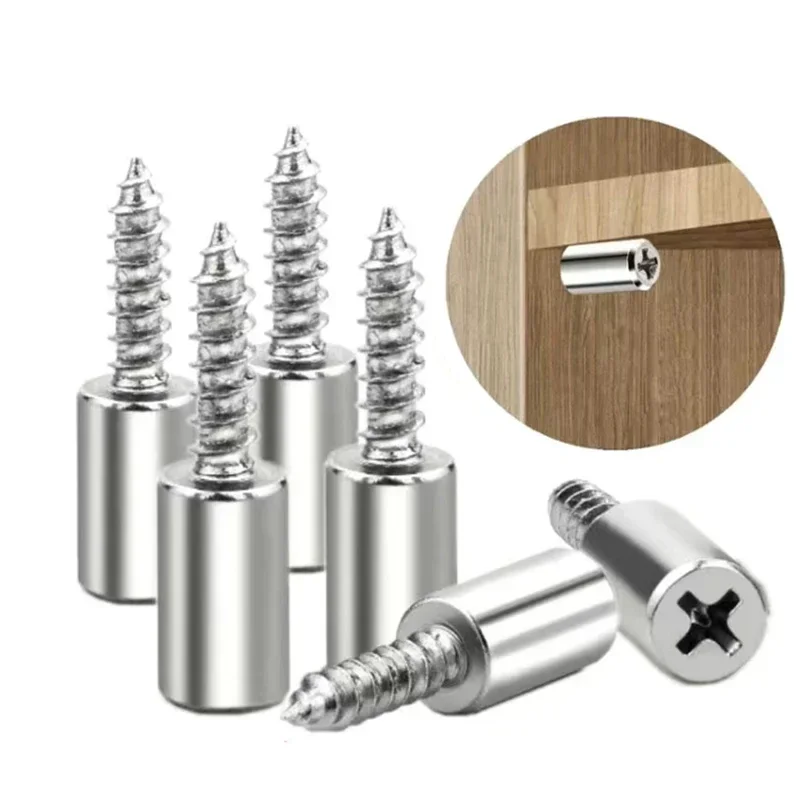 10set Screw Plate Support Cross Self-tapping Screws Supports Free Opening Homemade Wardrobe Laminate Tool Nonslip Partition Nail