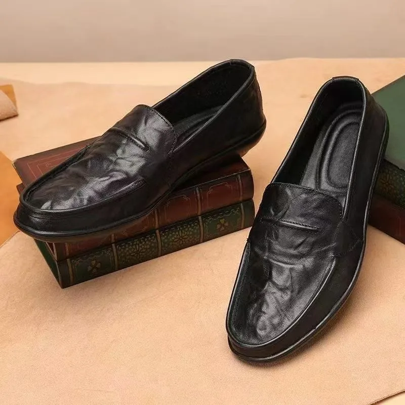 Men's Casual Soft Sole Shoes Summer New Style Versatile Comfortable Slip-On Man Shoes Breathable Lazy Driving Shoes for Man